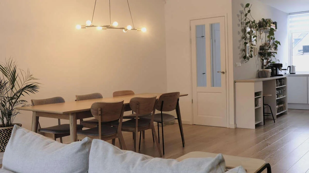 geblurde versie van de foto als achtergrond