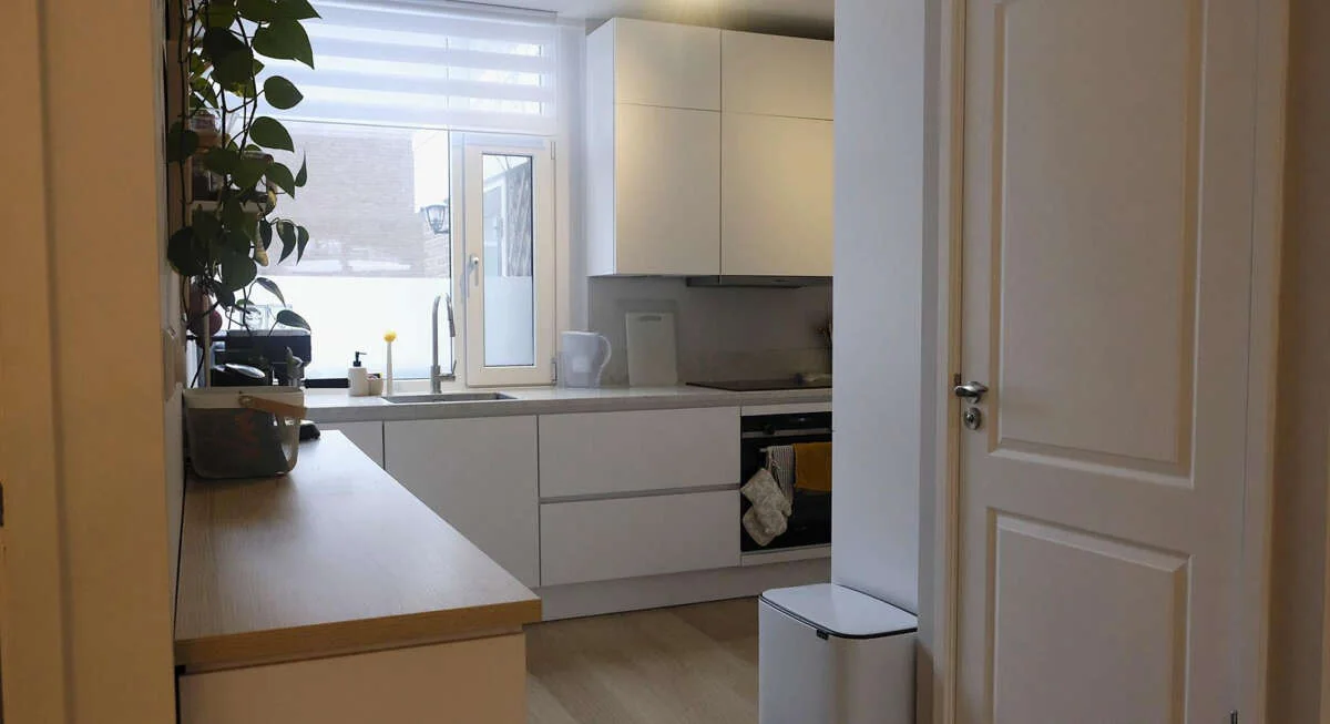 geblurde versie van de foto als achtergrond