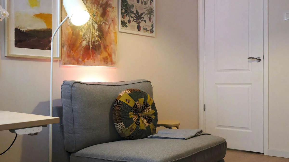 geblurde versie van de foto als achtergrond