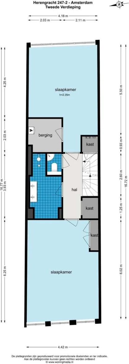 Foto van de Appartement gelegen aan de Herengracht in Amsterdam