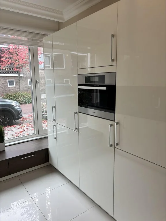 geblurde versie van de foto als achtergrond