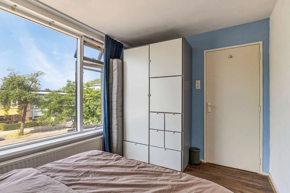 geblurde versie van de foto als achtergrond