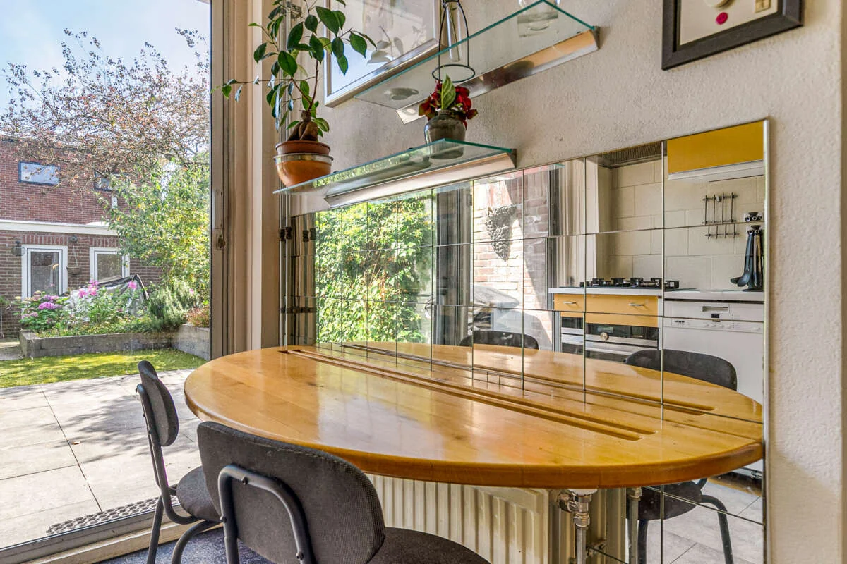 geblurde versie van de foto als achtergrond