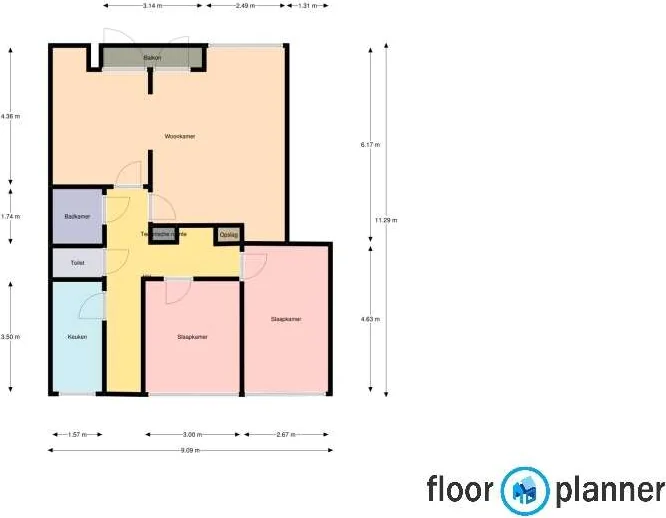 Foto van de Appartement gelegen aan de Heuvelstraat in Tilburg
