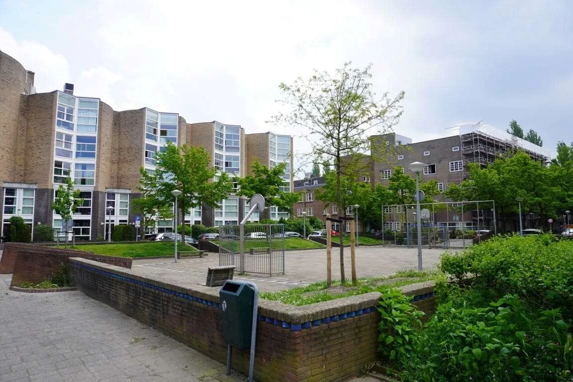 geblurde versie van de foto als achtergrond