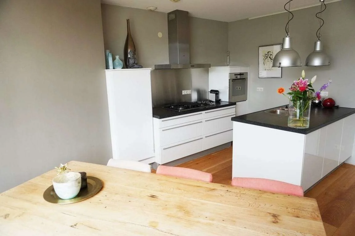 geblurde versie van de foto als achtergrond