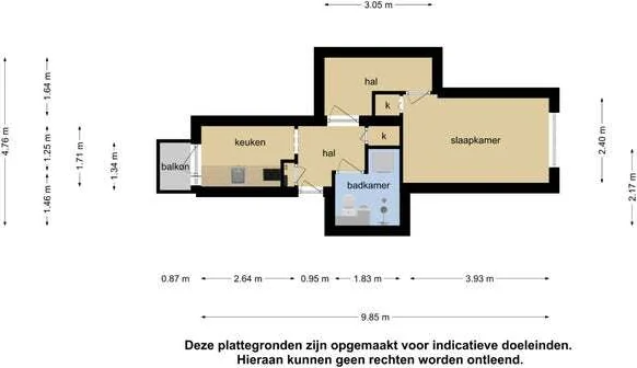 geblurde versie van de foto als achtergrond