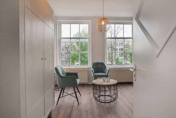 geblurde versie van de foto als achtergrond