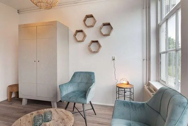 geblurde versie van de foto als achtergrond