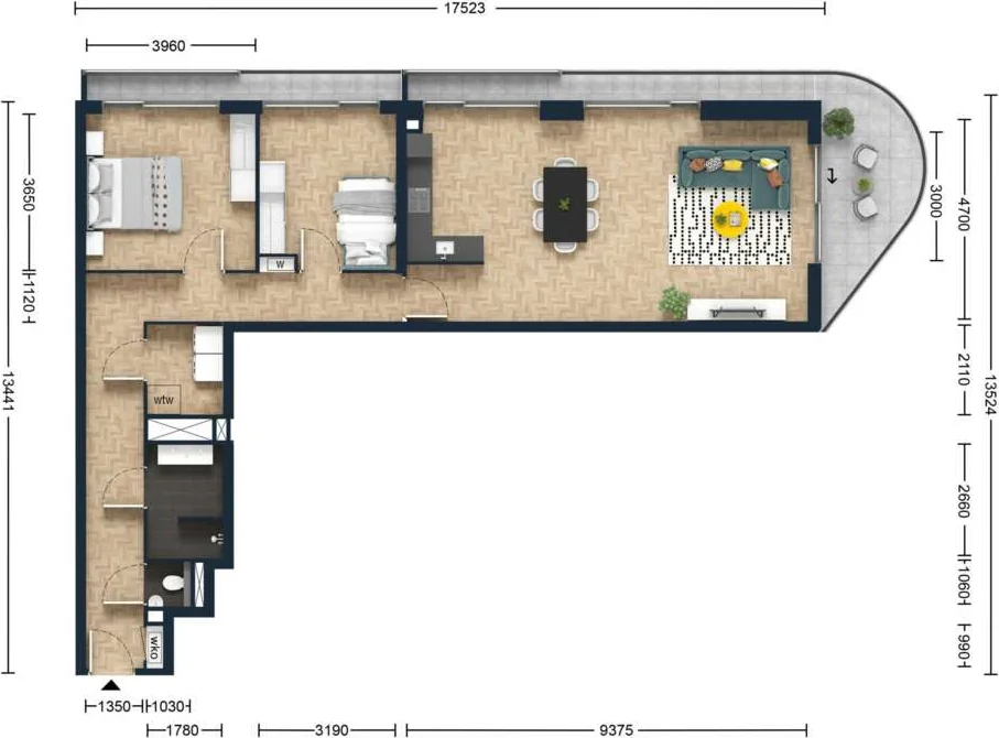 Foto van de Appartement gelegen aan de Pampuskade in Rotterdam