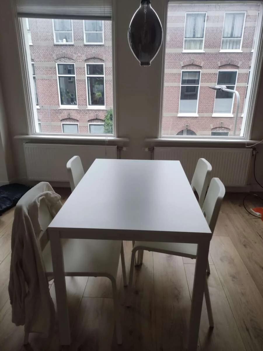 geblurde versie van de foto als achtergrond