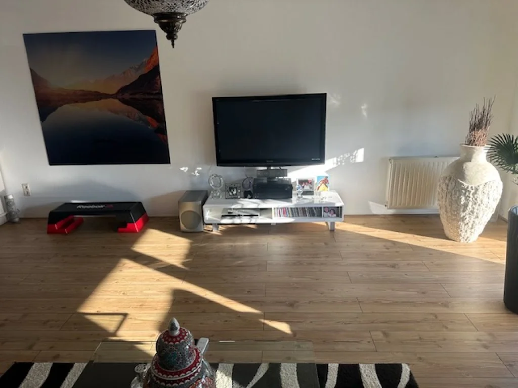 geblurde versie van de foto als achtergrond