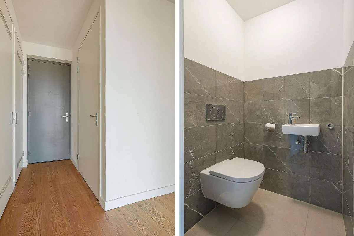 geblurde versie van de foto als achtergrond