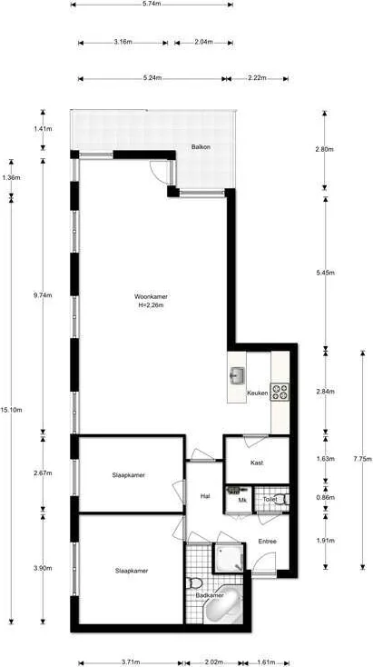 geblurde versie van de foto als achtergrond