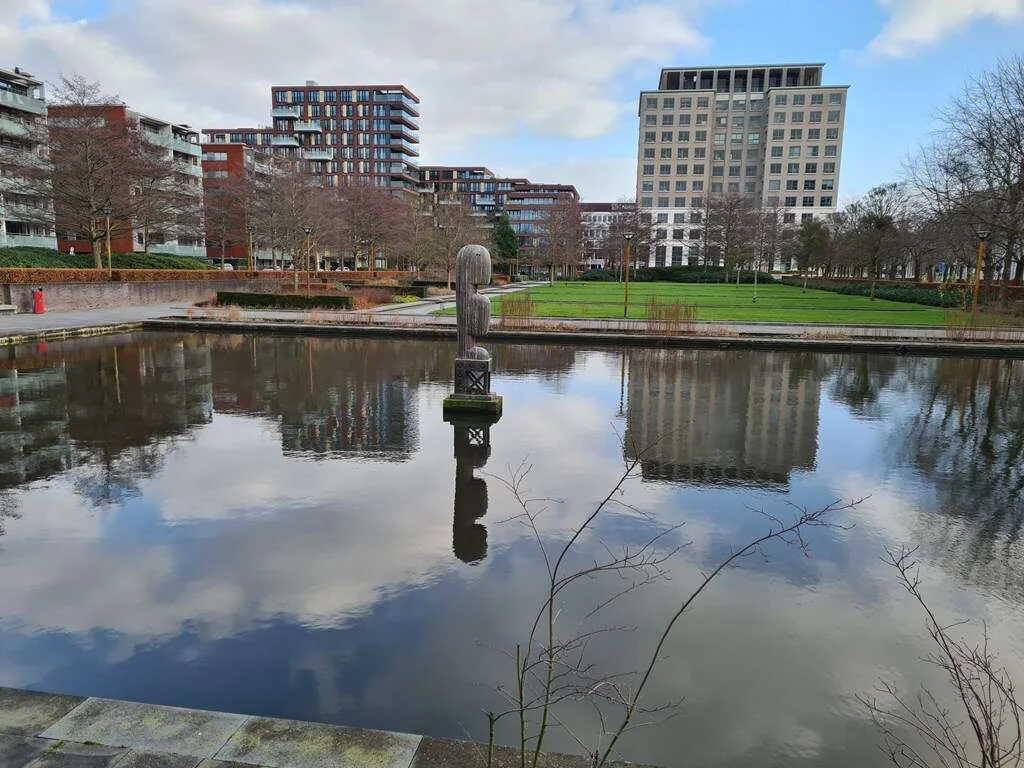 geblurde versie van de foto als achtergrond