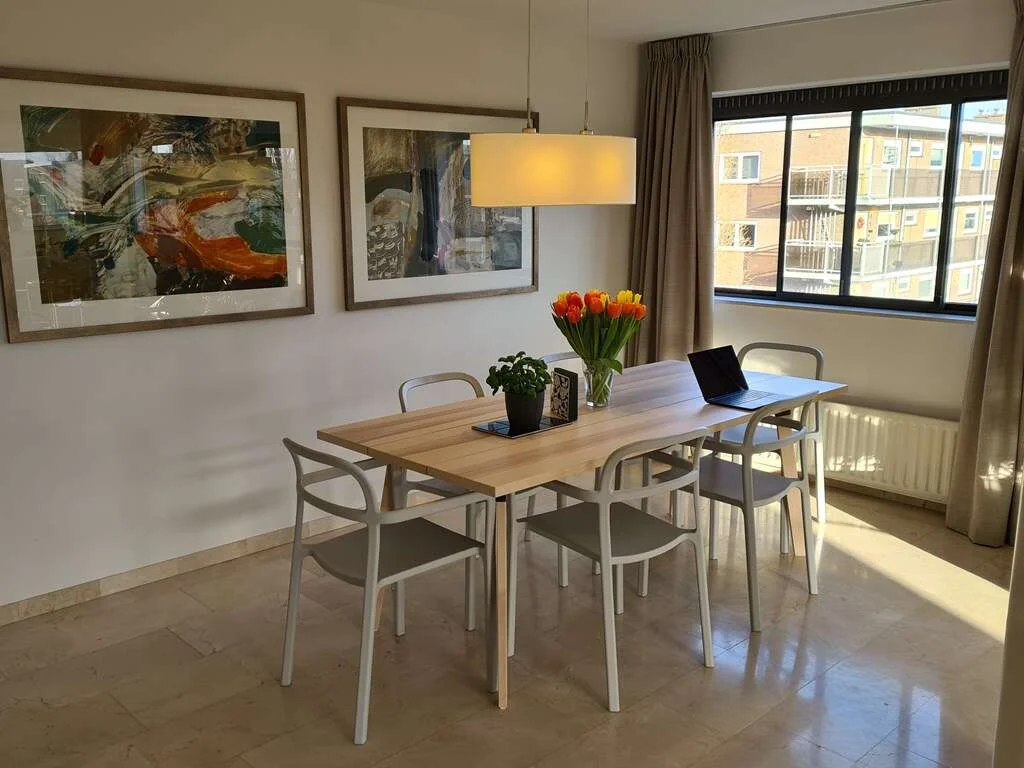 geblurde versie van de foto als achtergrond