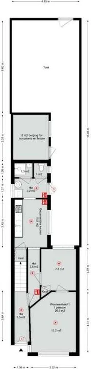 Foto van de Appartement gelegen aan de Hart van Brabantlaan in Tilburg