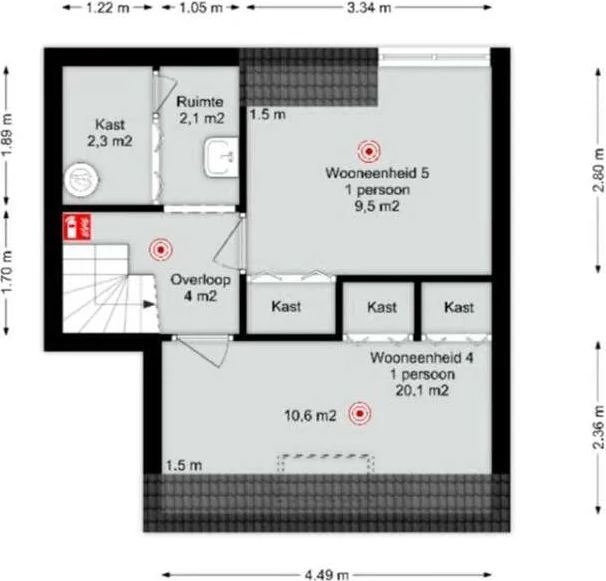 Foto van de Appartement gelegen aan de Hart van Brabantlaan in Tilburg