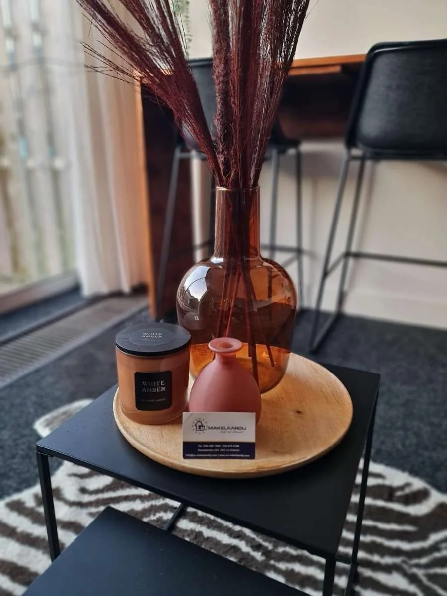 geblurde versie van de foto als achtergrond