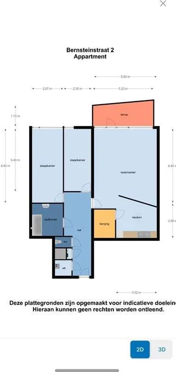 Foto van de Appartement gelegen aan de Bernsteinstraat in Capelle aan den IJssel