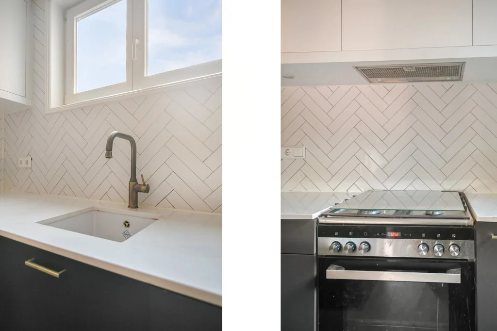 geblurde versie van de foto als achtergrond