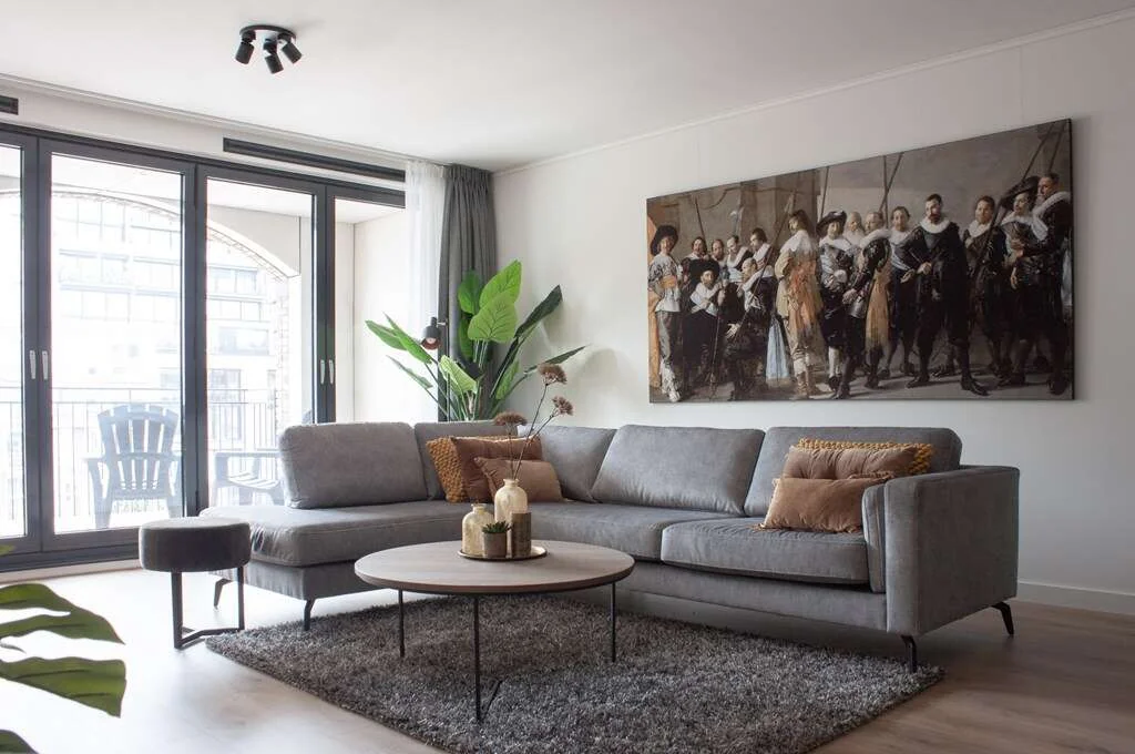 geblurde versie van de foto als achtergrond