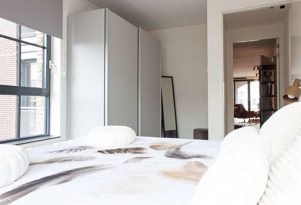 geblurde versie van de foto als achtergrond