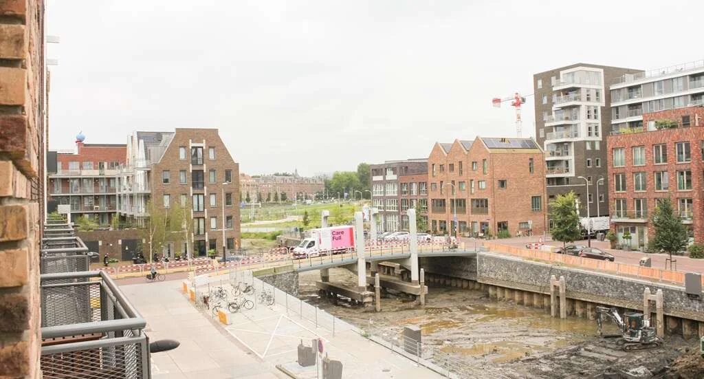 geblurde versie van de foto als achtergrond