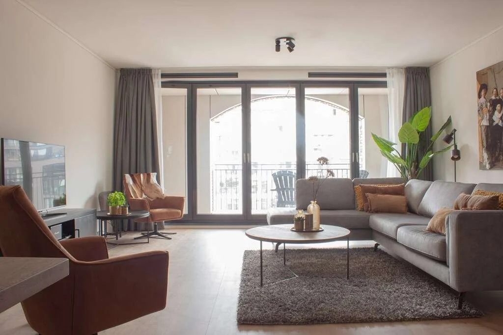 geblurde versie van de foto als achtergrond