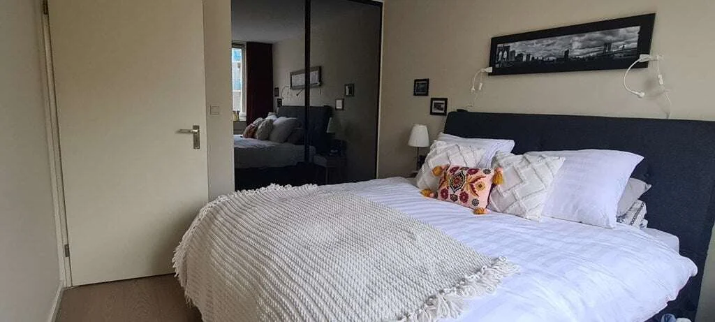 geblurde versie van de foto als achtergrond