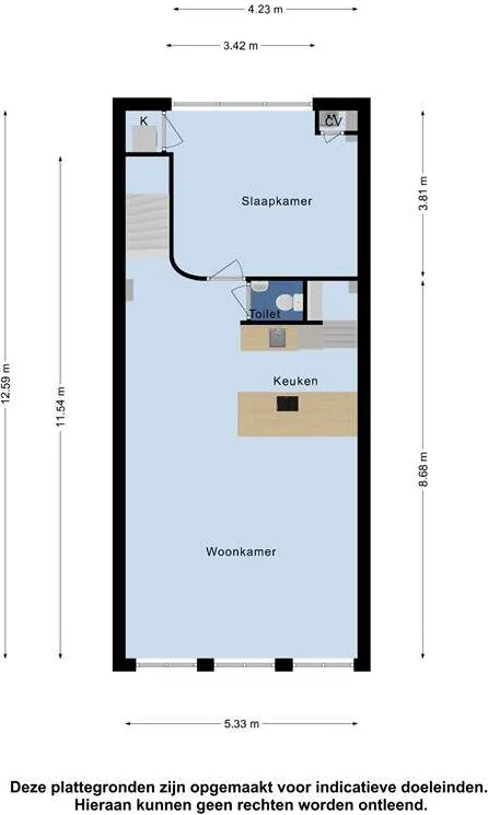 Foto van de Appartement gelegen aan de Keizersgracht in Amsterdam