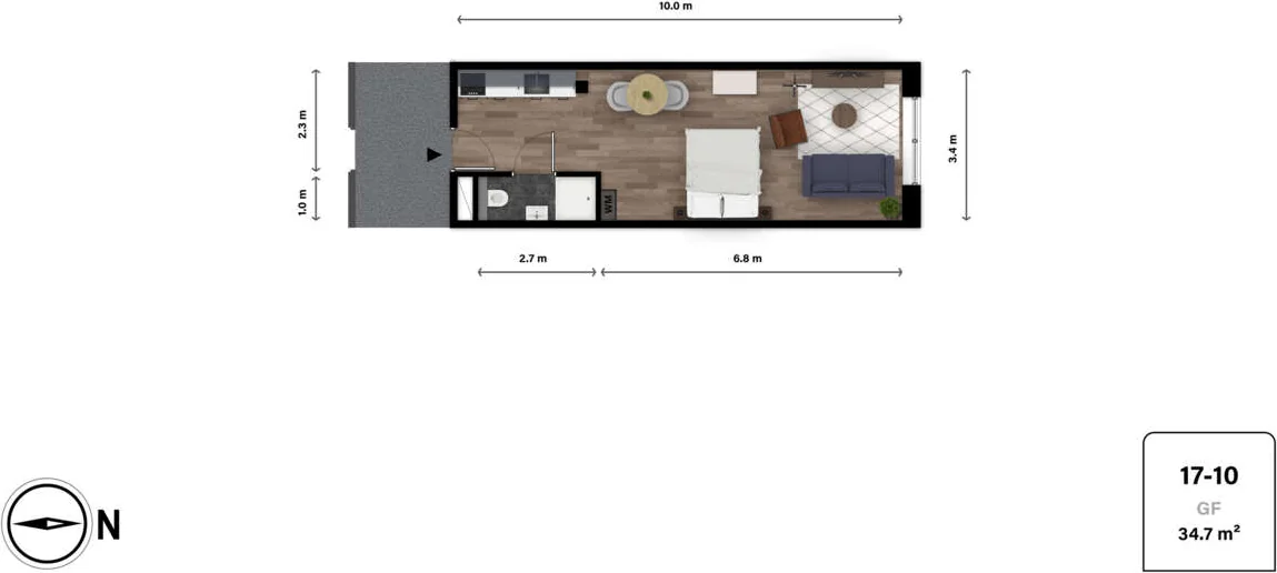 Foto van de Appartement gelegen aan de Stationsstraat in Tilburg