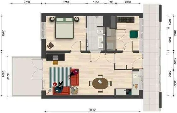 Foto van de Appartement gelegen aan de Cannerweg in Maastricht