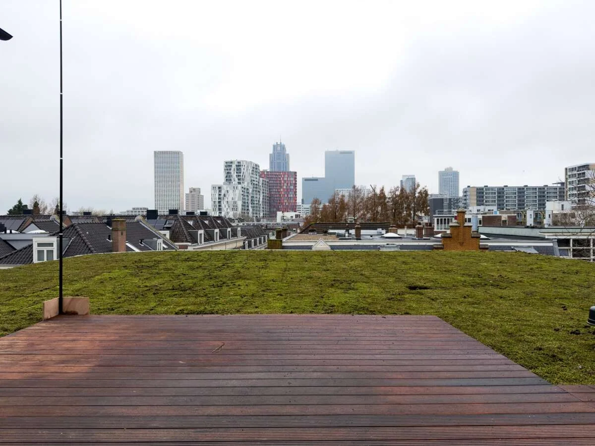 geblurde versie van de foto als achtergrond