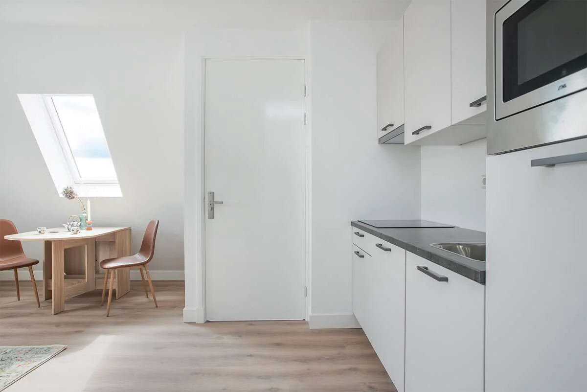 geblurde versie van de foto als achtergrond