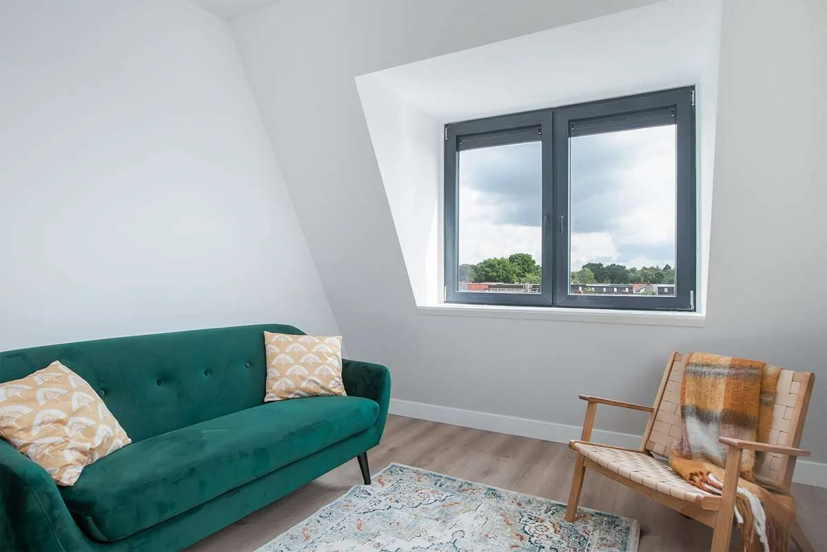 geblurde versie van de foto als achtergrond