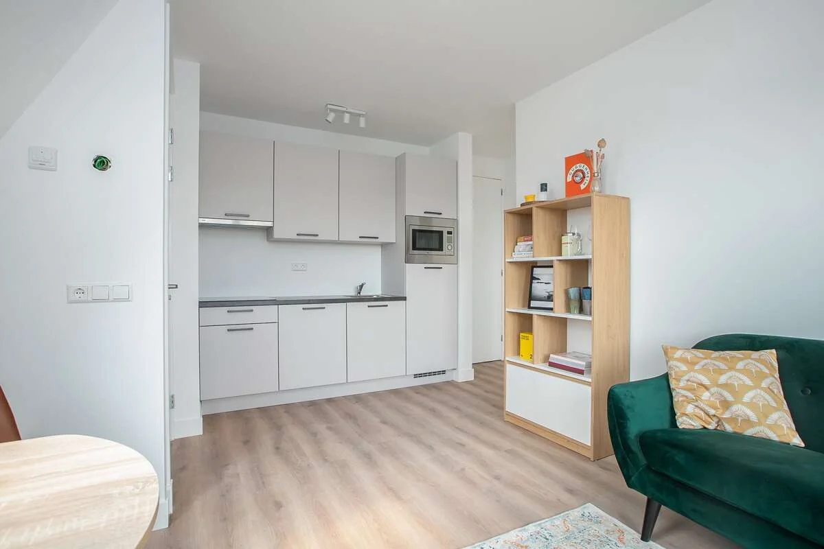 geblurde versie van de foto als achtergrond