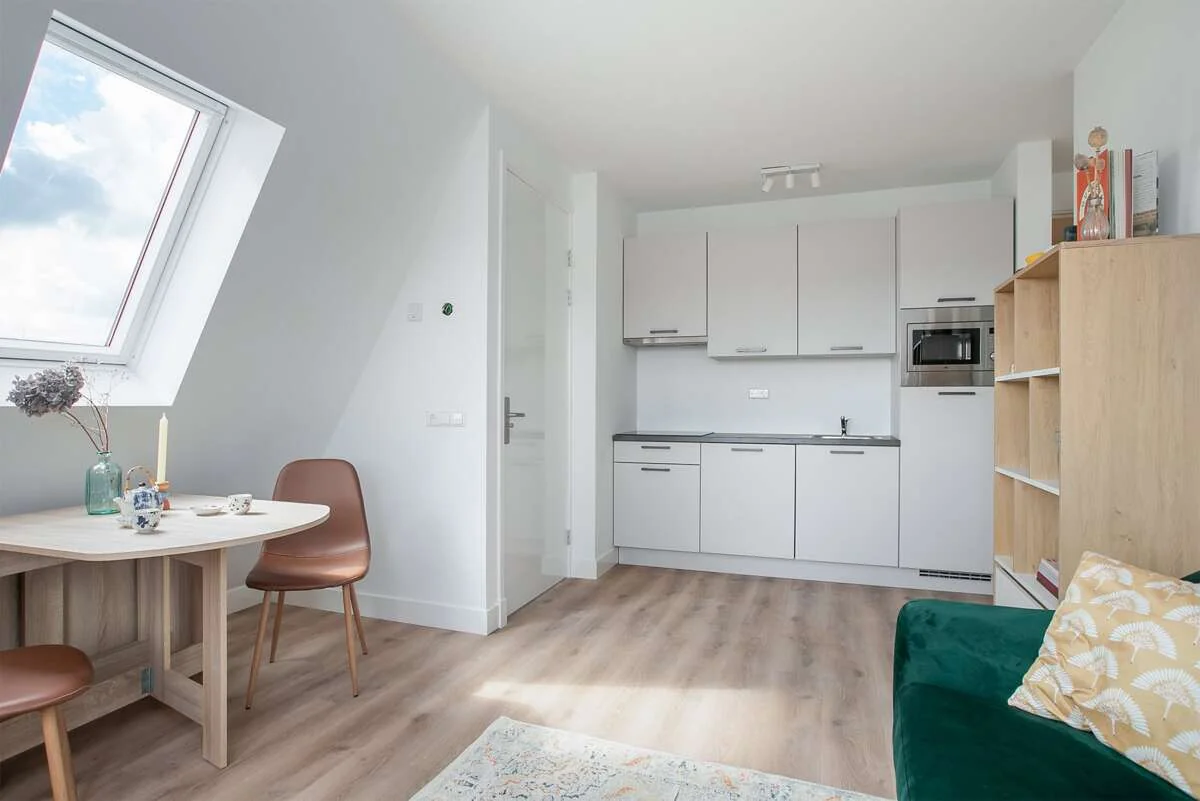 geblurde versie van de foto als achtergrond