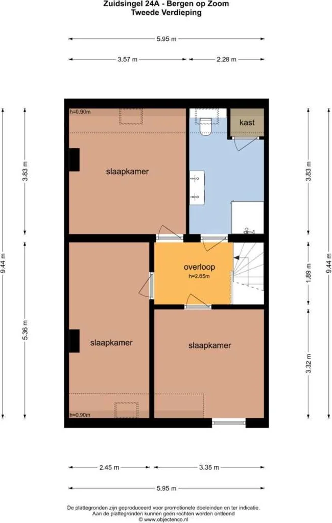 Foto van de Appartement gelegen aan de Zuidsingel in Bergen op Zoom