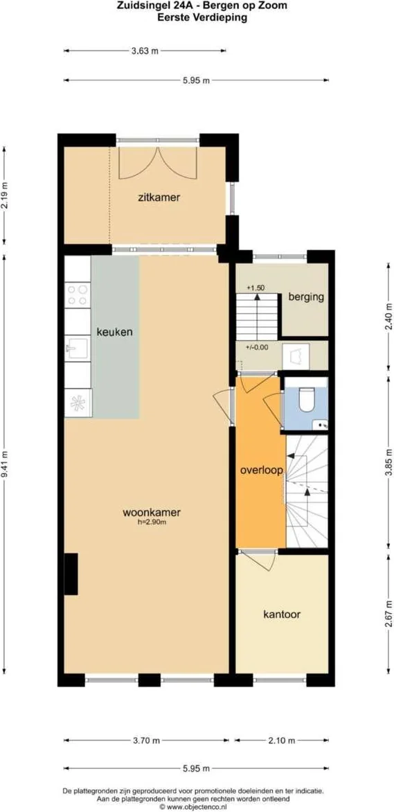 Foto van de Appartement gelegen aan de Zuidsingel in Bergen op Zoom