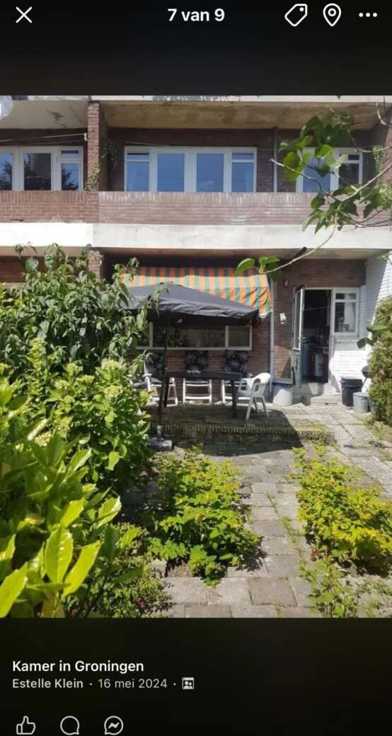 Foto van de Kamer gelegen aan de Koeriersterweg in Groningen