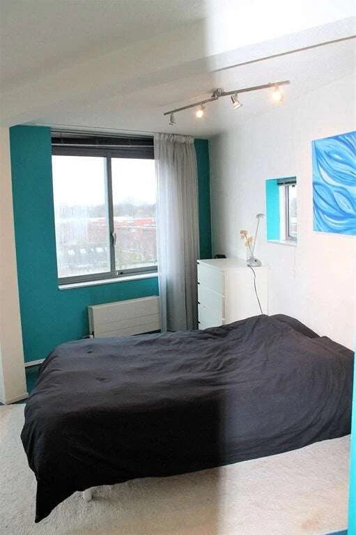 geblurde versie van de foto als achtergrond