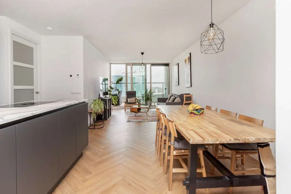 geblurde versie van de foto als achtergrond