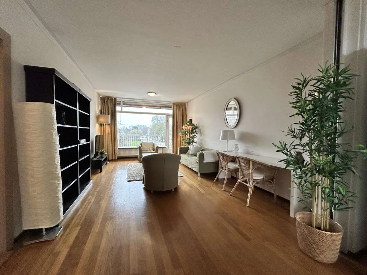 geblurde versie van de foto als achtergrond