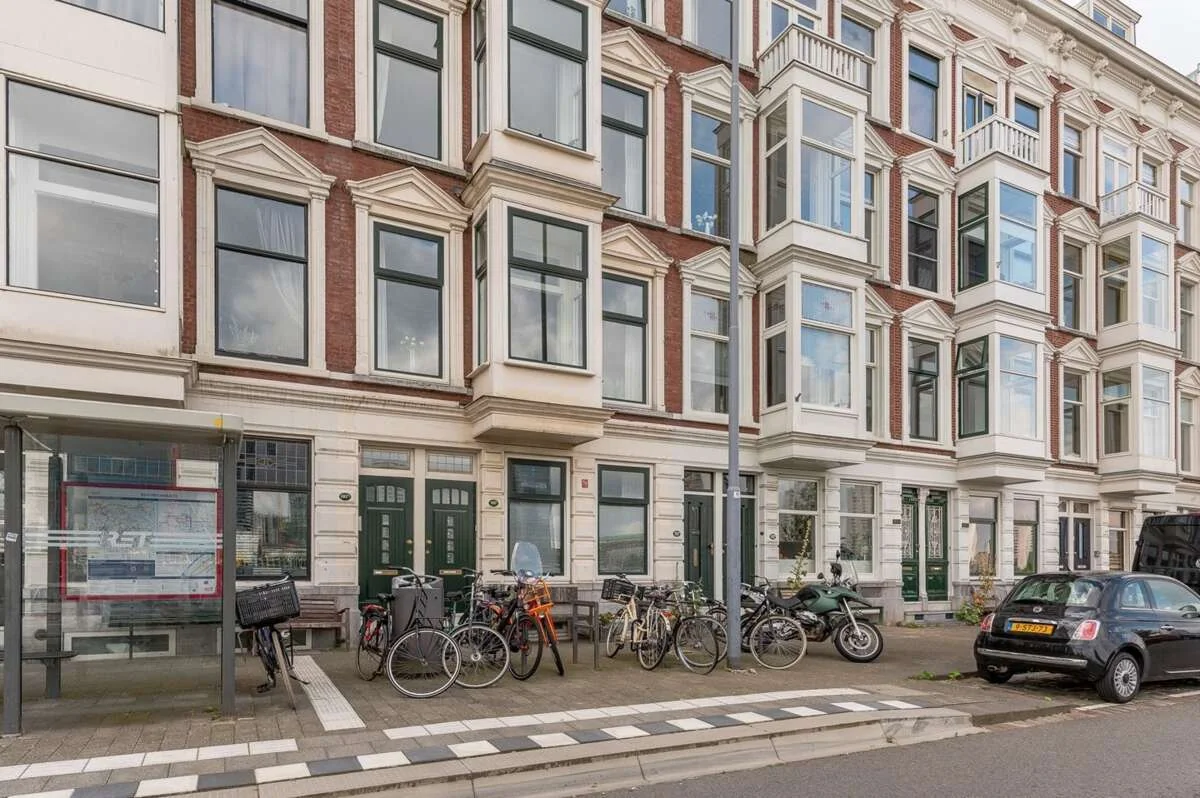 geblurde versie van de foto als achtergrond