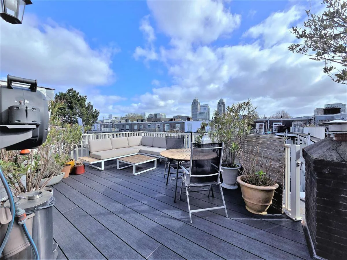 geblurde versie van de foto als achtergrond