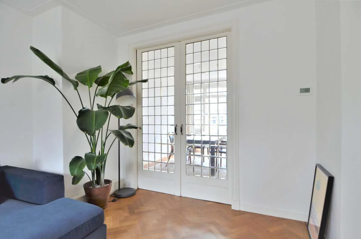 geblurde versie van de foto als achtergrond