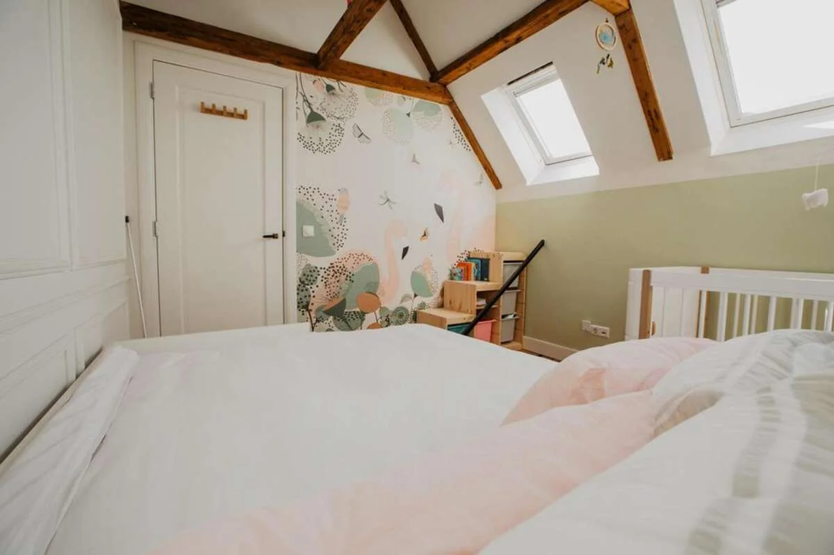 geblurde versie van de foto als achtergrond