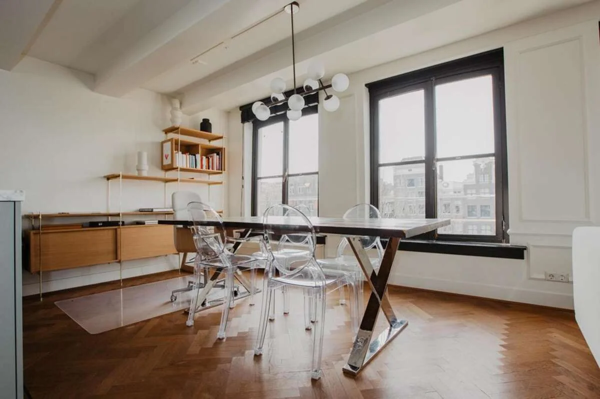 geblurde versie van de foto als achtergrond