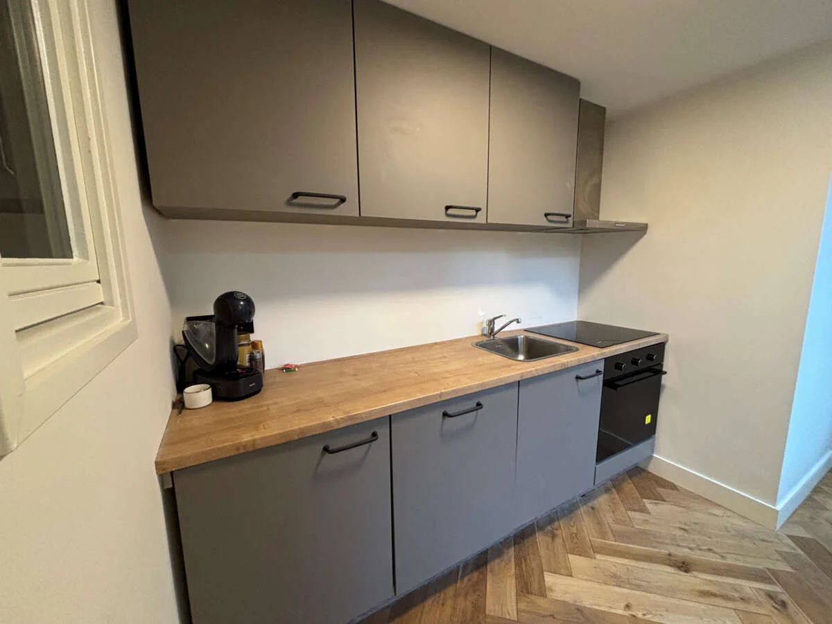 geblurde versie van de foto als achtergrond